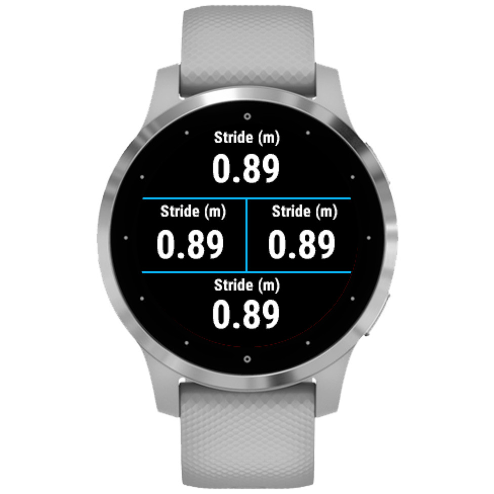 Stride length screenshot